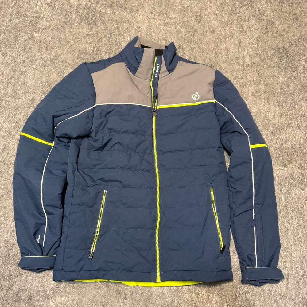 Dare 2B Kids Snow Ski Snow Board Jacket Size 15-16 Years Blue Quilted Puffer